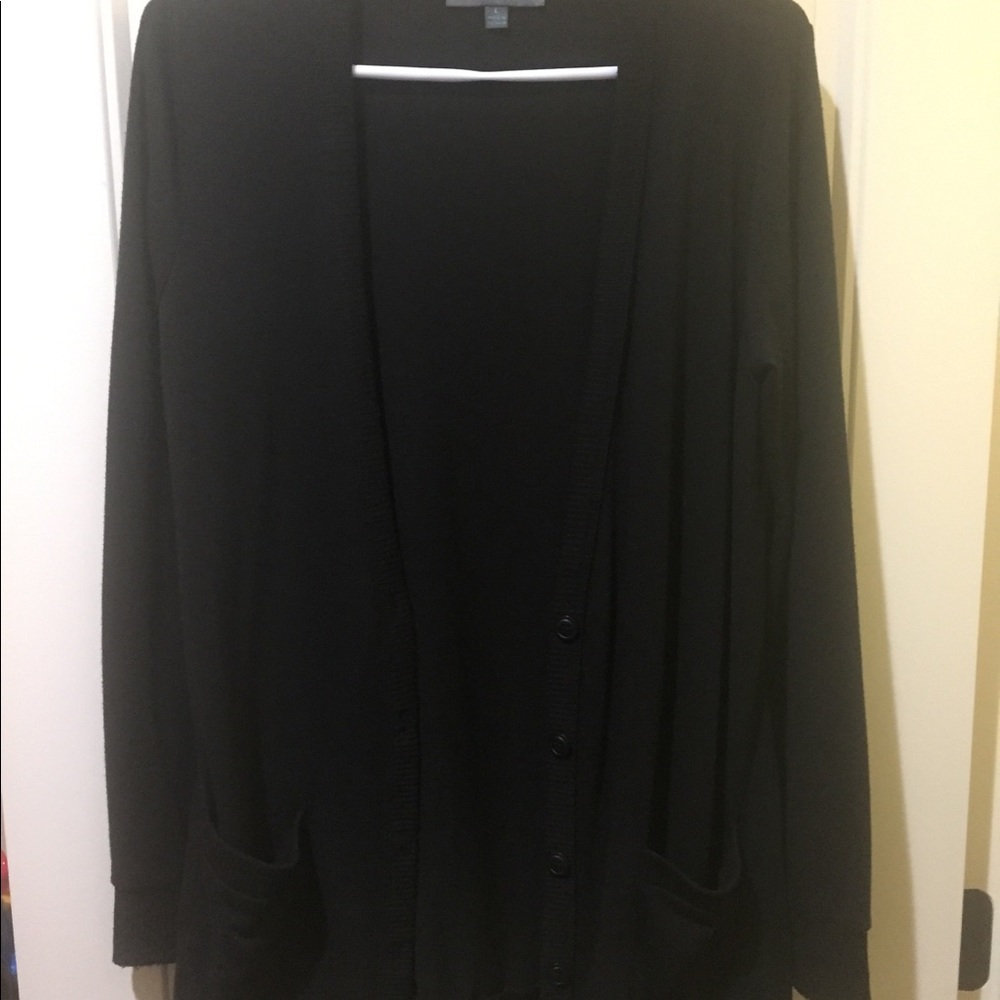 Black cardigan